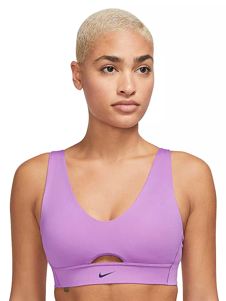NIKE | Damen Sport-BH Indy Plunge Cutout Medium Support | Rose