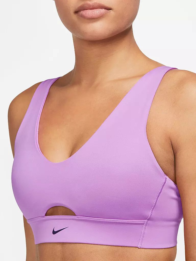 NIKE | Damen Sport-BH Indy Plunge Cutout Medium Support | Rose