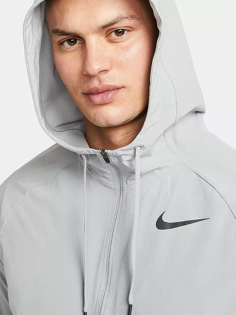 NIKE | Herren Kapuzenjacke Pro Dri-FIT Flex Vent Max | Gris
