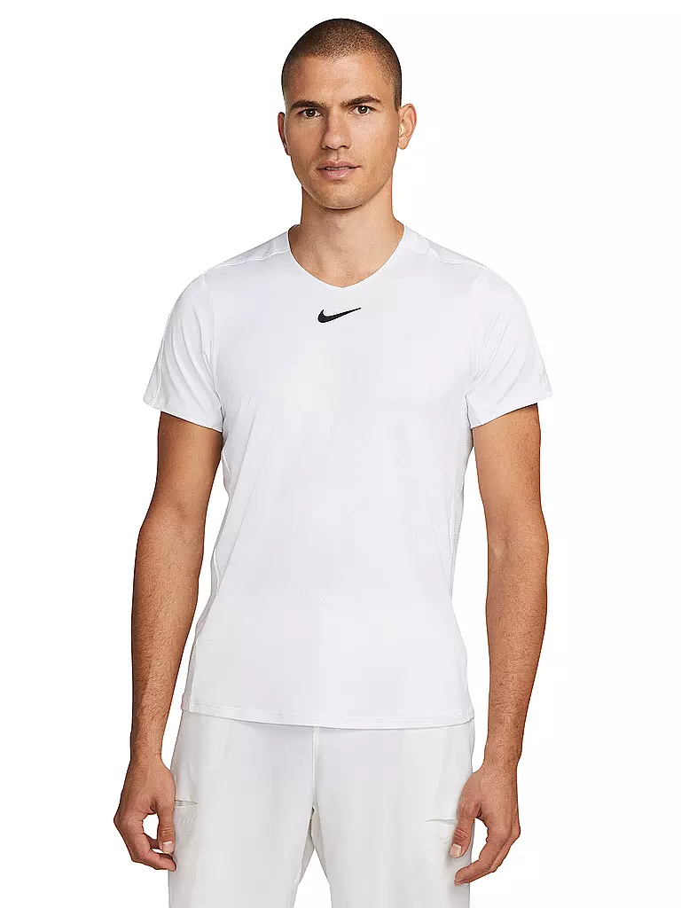 NIKE | Herren Laufshirt NikeCourt Dri-FIT Advantage | Blanc