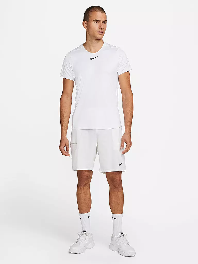 NIKE | Herren Laufshirt NikeCourt Dri-FIT Advantage | Blanc