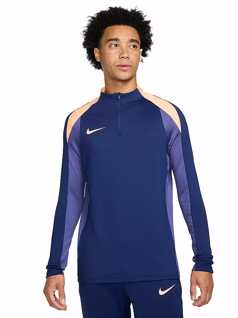 NIKE | Maillot de football homme Dri-FIT Haaland 1/2 Zip | Bleu foncé