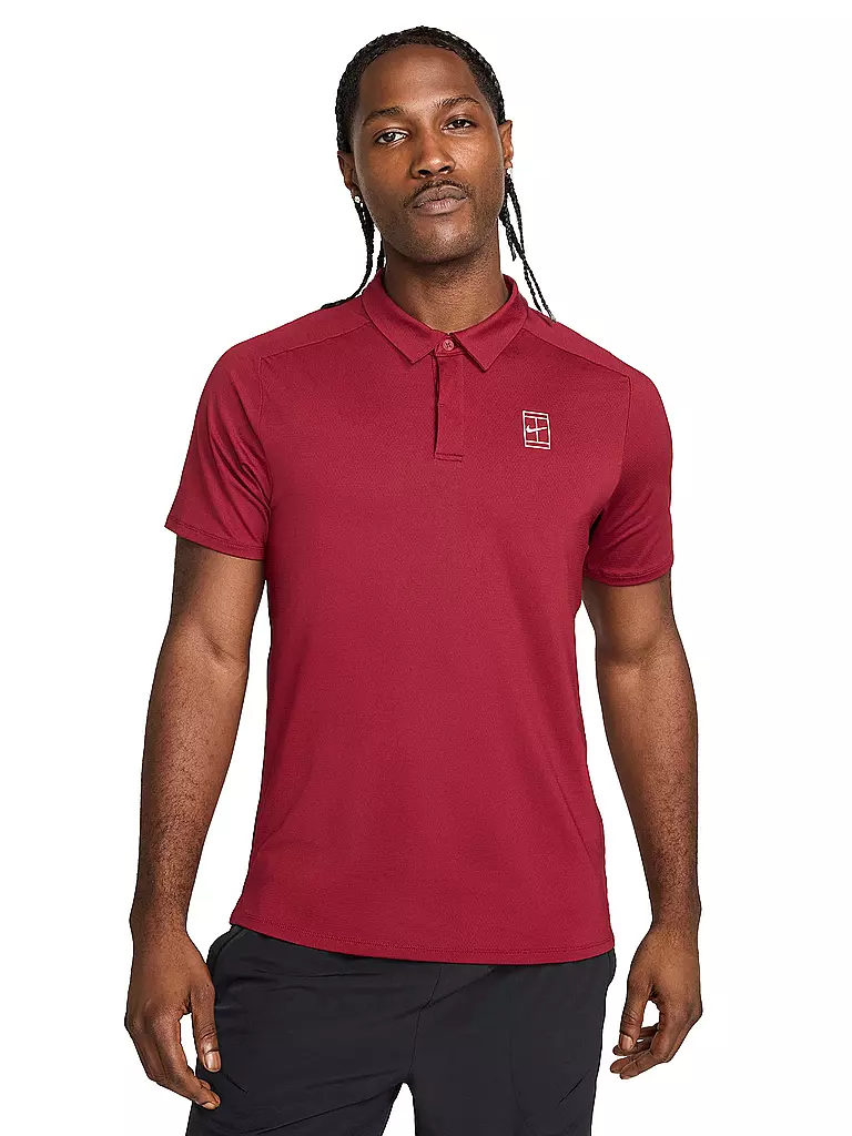 NIKE | Polo de tennis Advantage pour homme | Rouge foncé