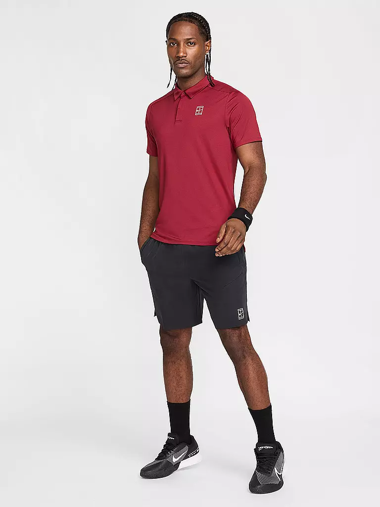 NIKE | Polo de tennis Advantage pour homme | Rouge foncé