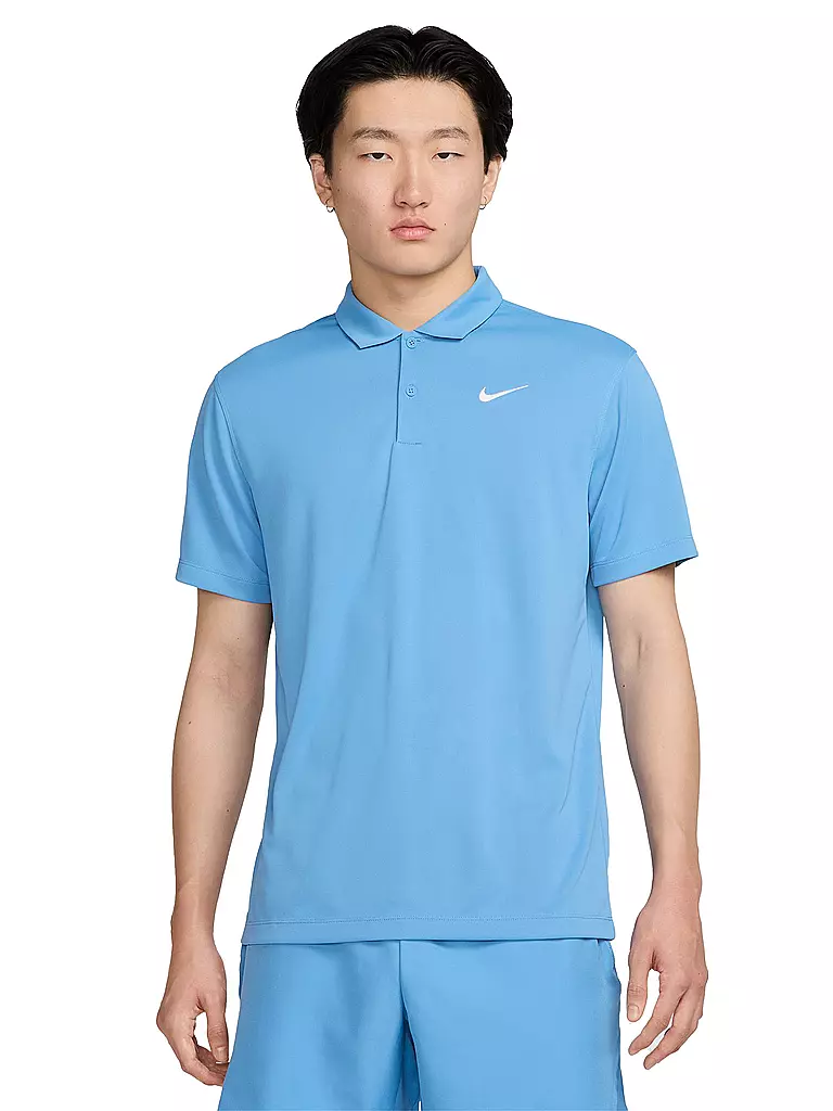 NIKE | Polo de tennis NikeCourt Dri-FIT pour homme | Bleu clair