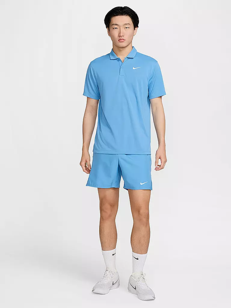 NIKE | Polo de tennis NikeCourt Dri-FIT pour homme | Bleu clair