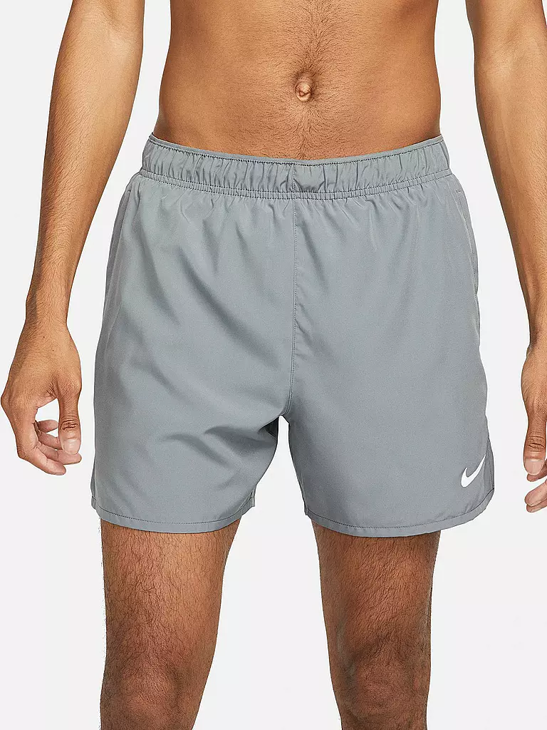 NIKE | Short de course Challenger 5 pouces pour homme | Gris clair