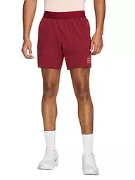 NIKE | Short de tennis Advantage pour homme | Rouge foncé
