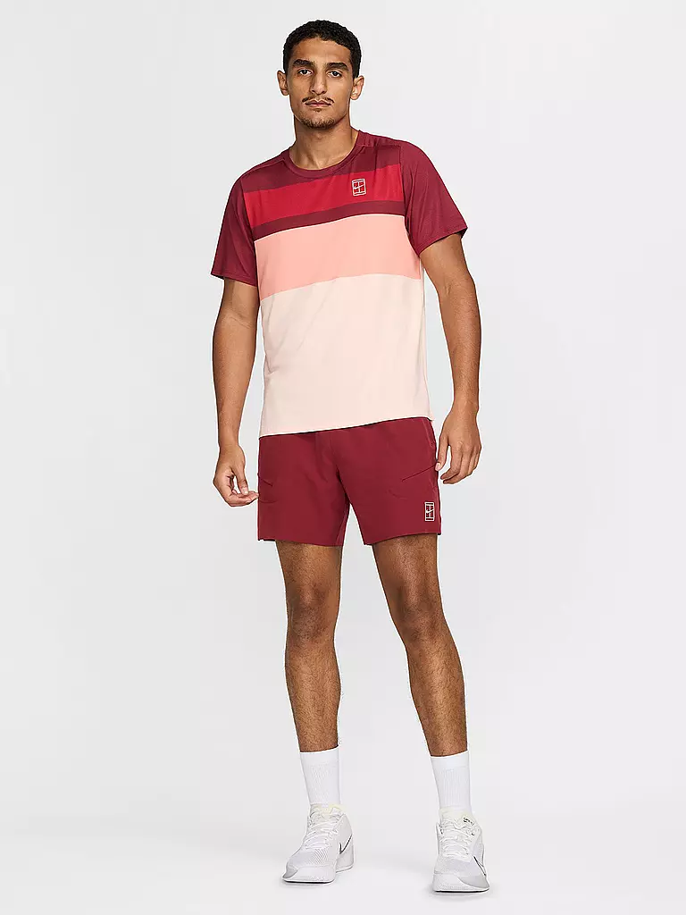NIKE | Short de tennis Advantage pour homme | Rouge foncé