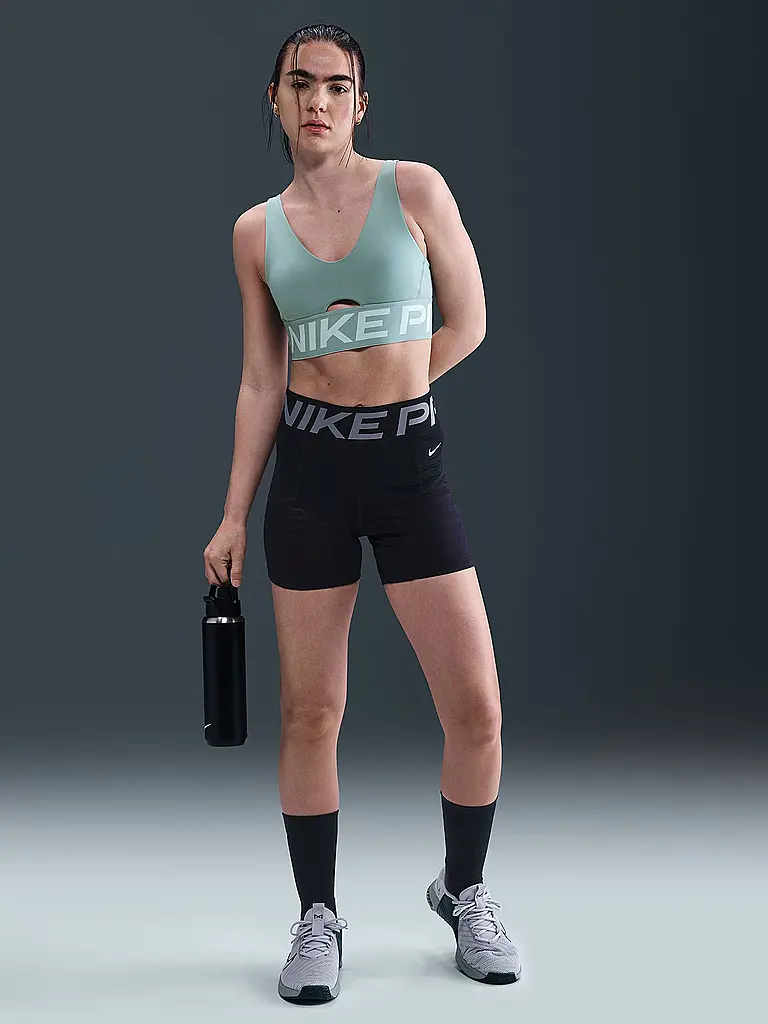 NIKE | Soutien-gorge de sport femme Pro Indy Plunge à maintien moyen | Pétrole