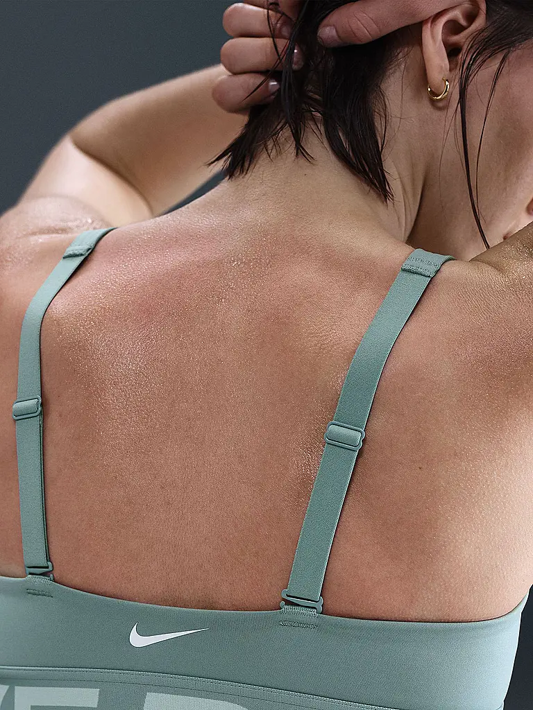 NIKE | Soutien-gorge de sport femme Pro Indy Plunge à maintien moyen | Pétrole