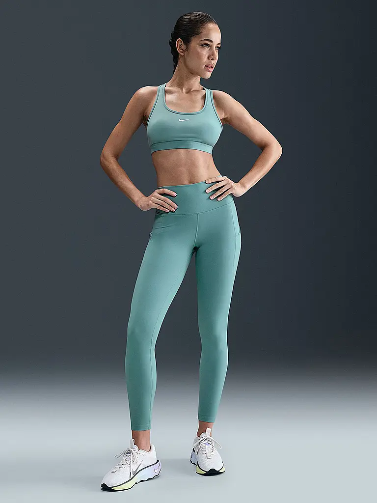 NIKE | Soutien-gorge de sport femme Swoosh maintien léger | Pétrole