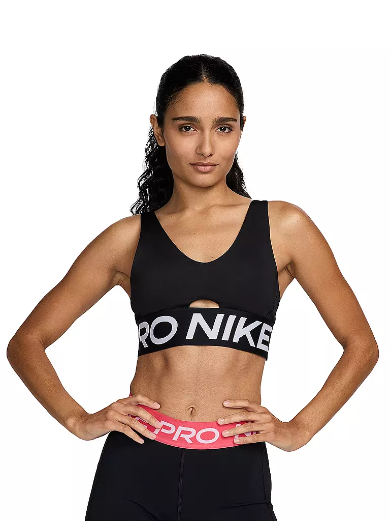 NIKE | Soutien-gorge de sport pour femmes Pro Indy Plunge à maintien moyen | Noir