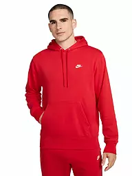 NIKE | Sweat à capuche homme NK Club French Terry | Rouge