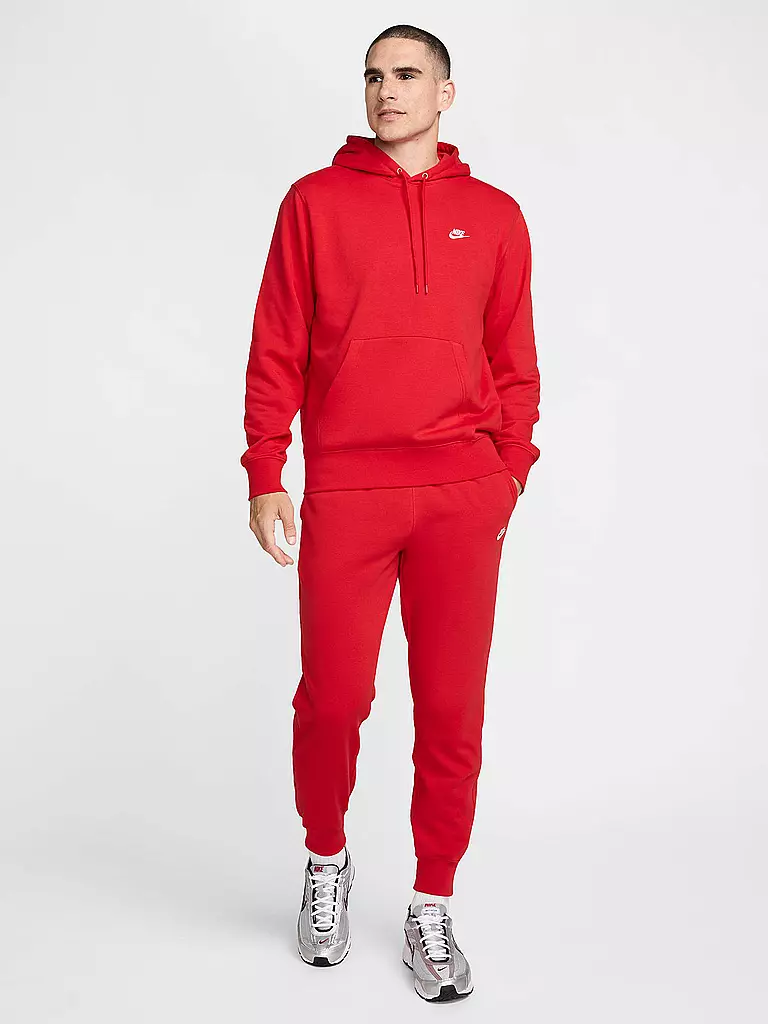 NIKE | Sweat à capuche homme NK Club French Terry | Rouge