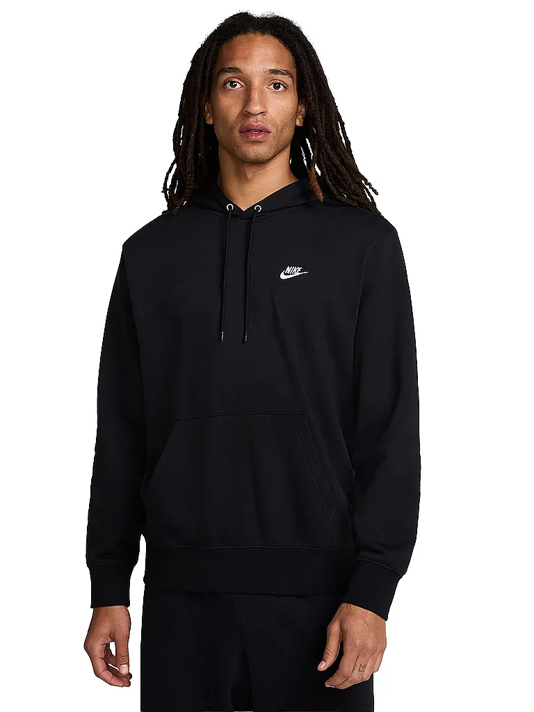 NIKE | Sweat à capuche pour homme NK Club French Terry | Noir