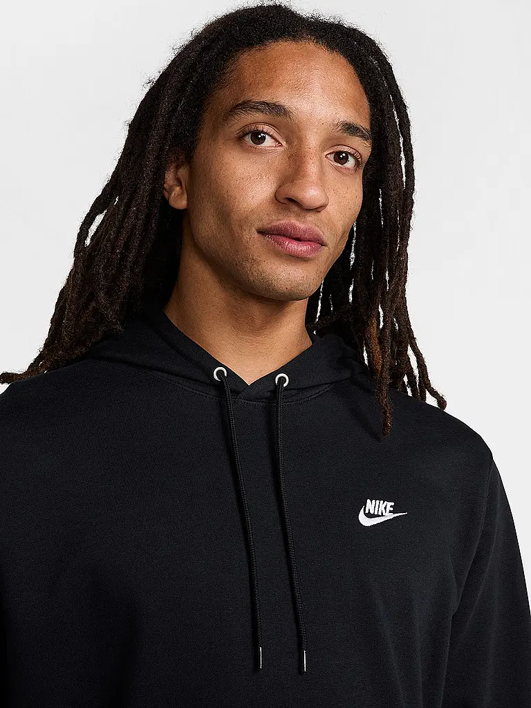 NIKE | Sweat à capuche pour homme NK Club French Terry | Noir