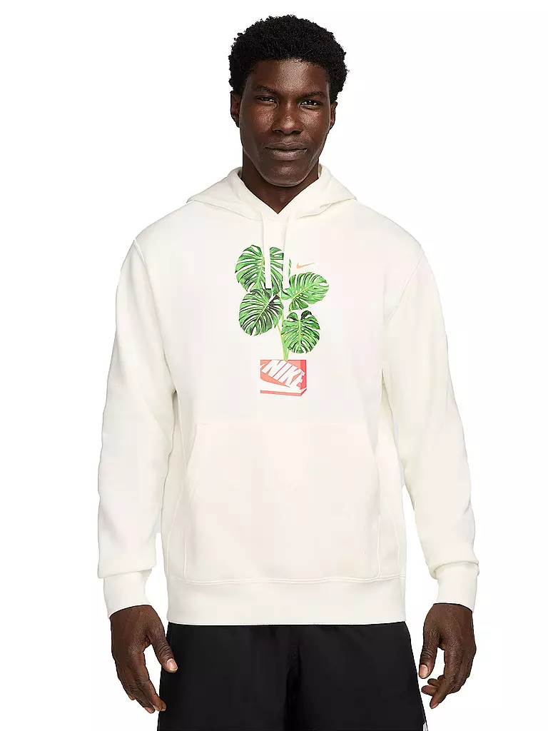 NIKE | Sweat à capuche pour homme NSW Club Print | Crème
