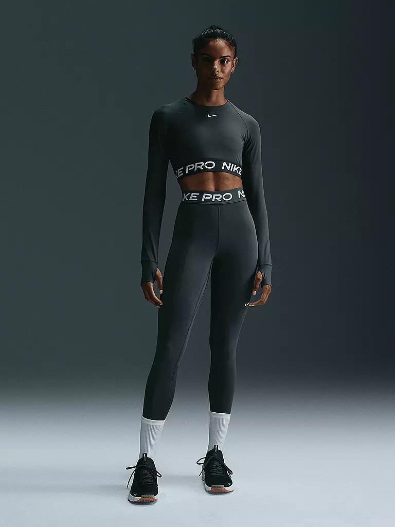 NIKE | T-shirt de fitness court Pro 365 Dri-FIT pour femme | Vert foncé