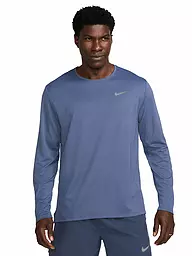 NIKE | T-shirt de running à manches longues Dri-FIT UV Miler pour homme | Bleu foncé