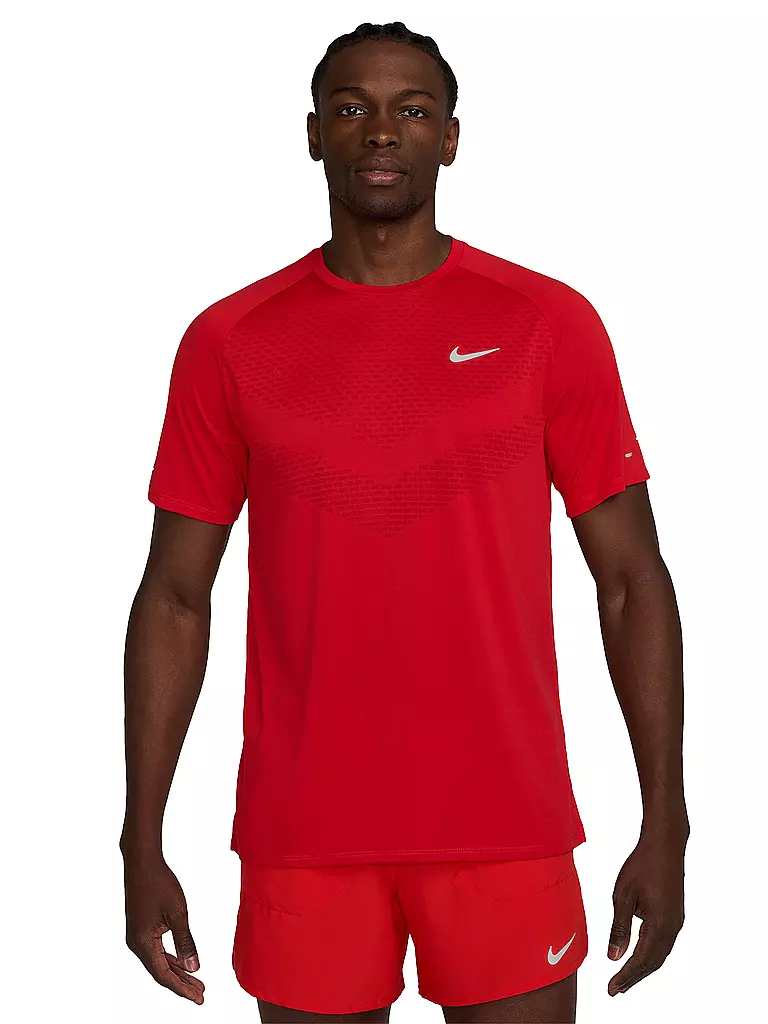 NIKE | T-shirt de running Dri-FIT Stride pour homme | Rouge