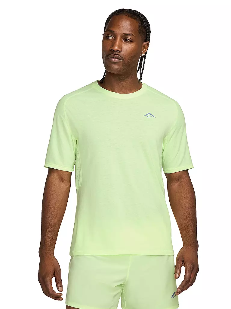 NIKE | T-shirt de running pour homme Solar Chase Trail | Jaune