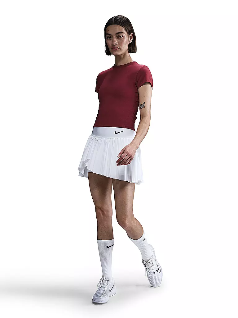 NIKE | T-shirt de tennis Advantage pour femme | Rouge foncé