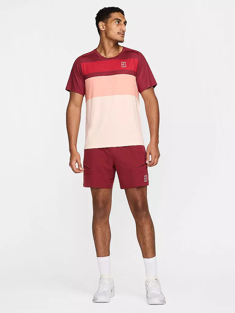 NIKE | T-shirt de tennis Advantage pour homme | Rouge foncé