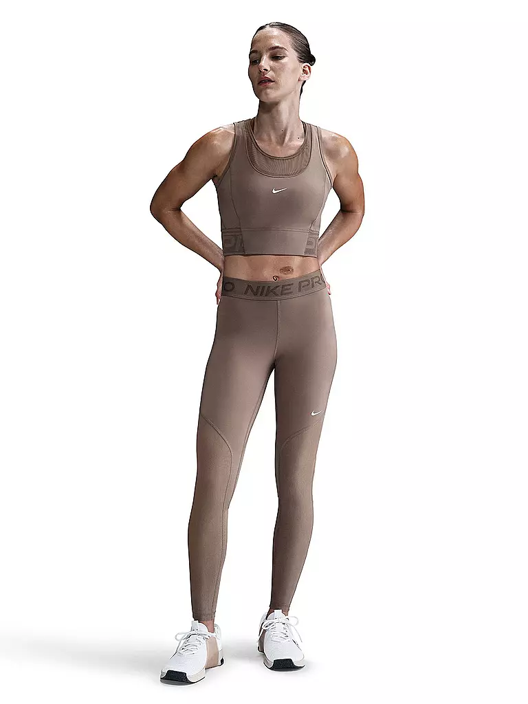 NIKE | Tight de fitness femme NP DF GG Mesh | Marron