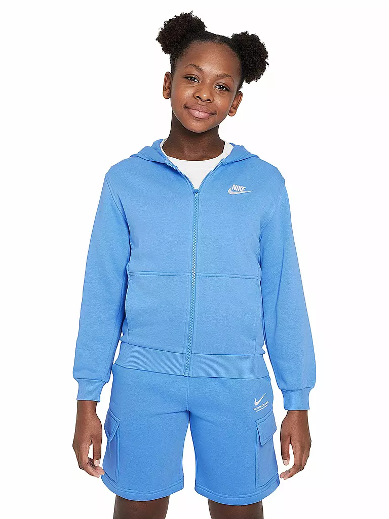 NIKE | Veste à capuche enfant NSW Club French Terry | Bleu clair