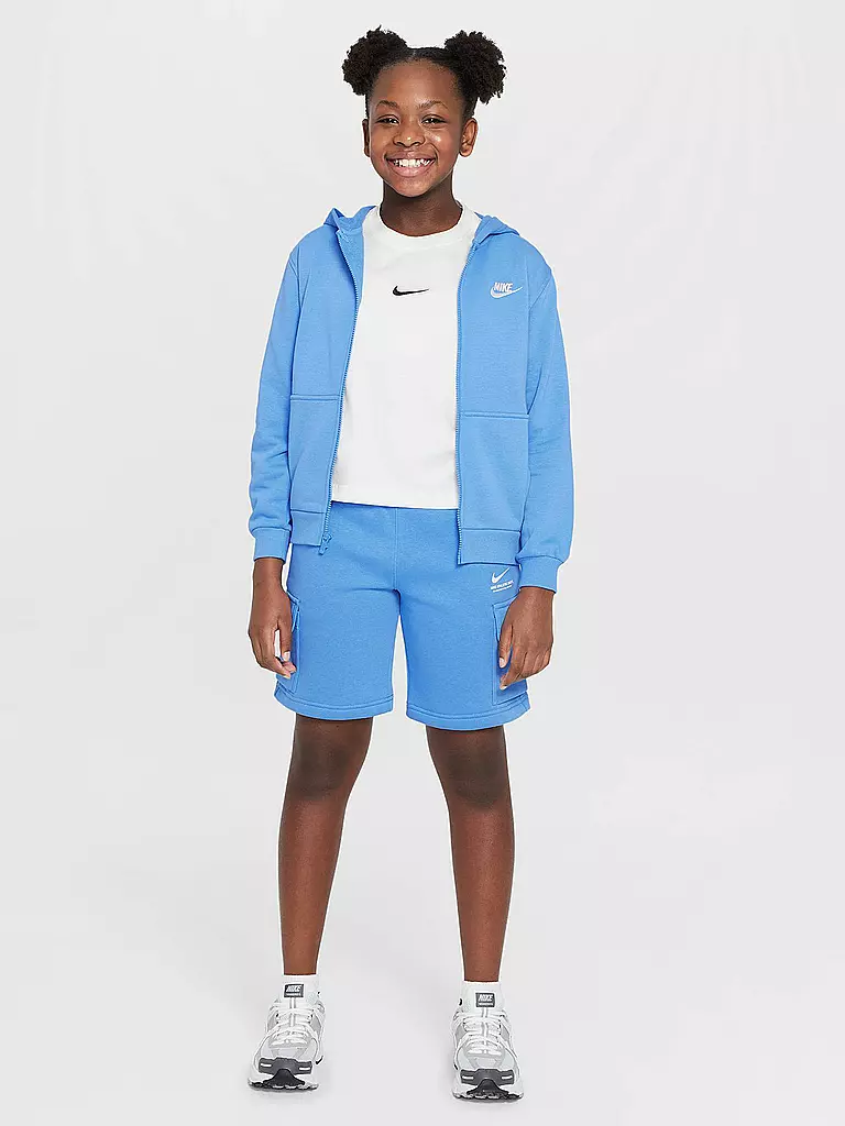 NIKE | Veste à capuche enfant NSW Club French Terry | Bleu clair