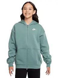 NIKE | Veste à capuche fille Sportswear Club Fleece | Pétrole