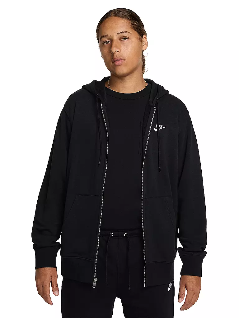 NIKE | Veste à capuche pour homme NK Club FZ | Noir