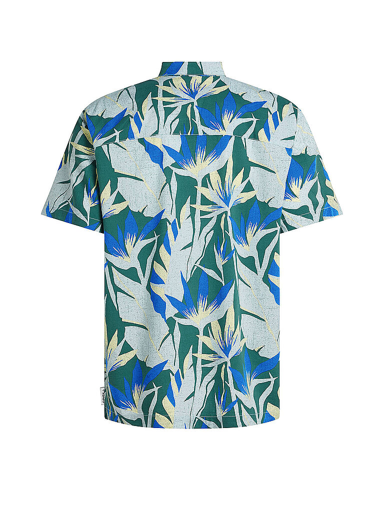 Chemise de plage imprimées bleu S