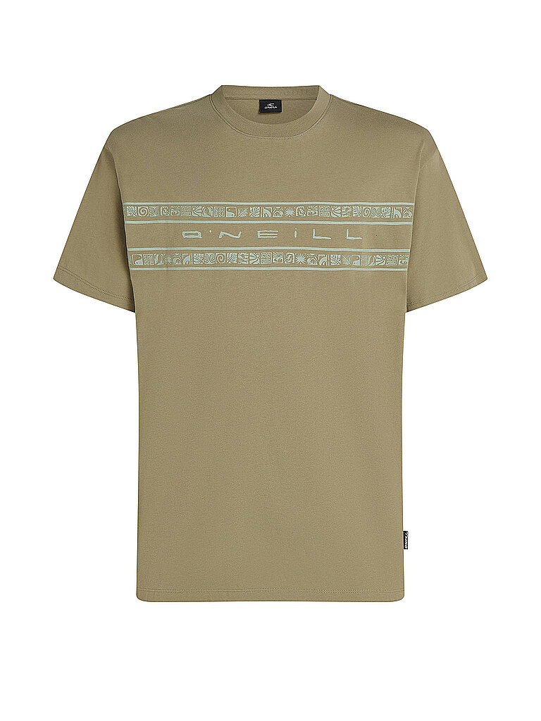 Beachshirt Flower Stripe camel S