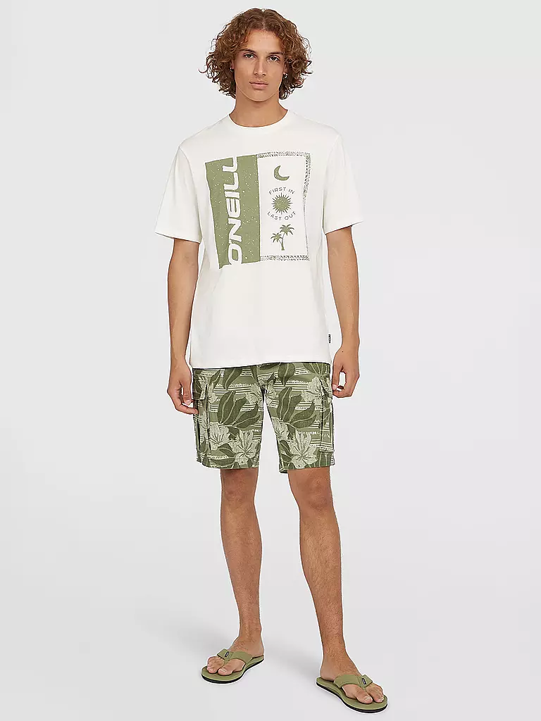 O'NEILL | Beachshirt homme avec imprimé sur le devant | Blanc