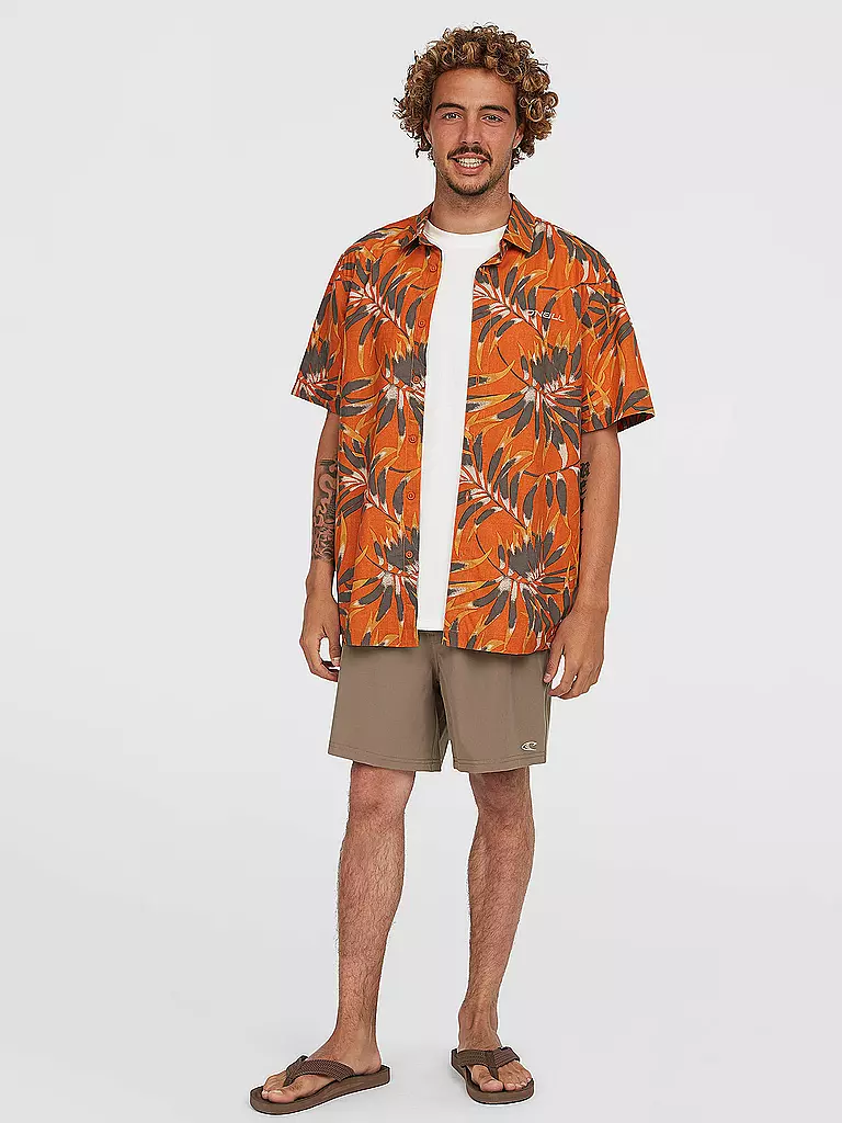 O'NEILL | Chemise de plage imprimée pour hommes | Orange
