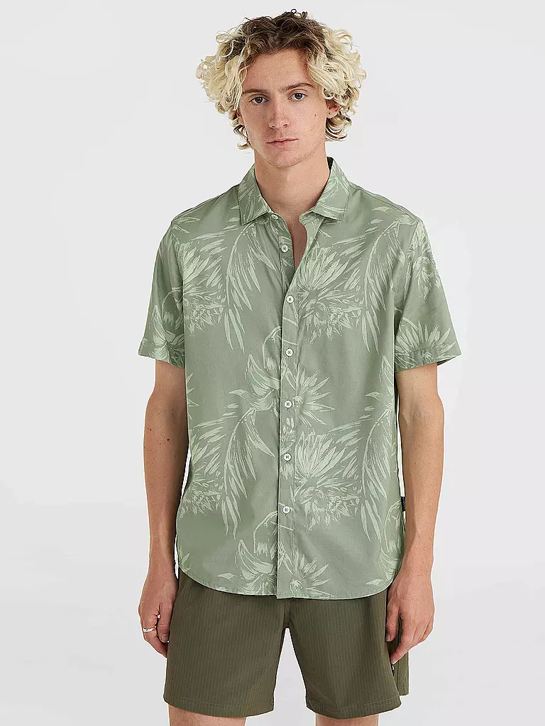 O'NEILL | Herren Beachhemd Mix and Match Floral | Vert clair