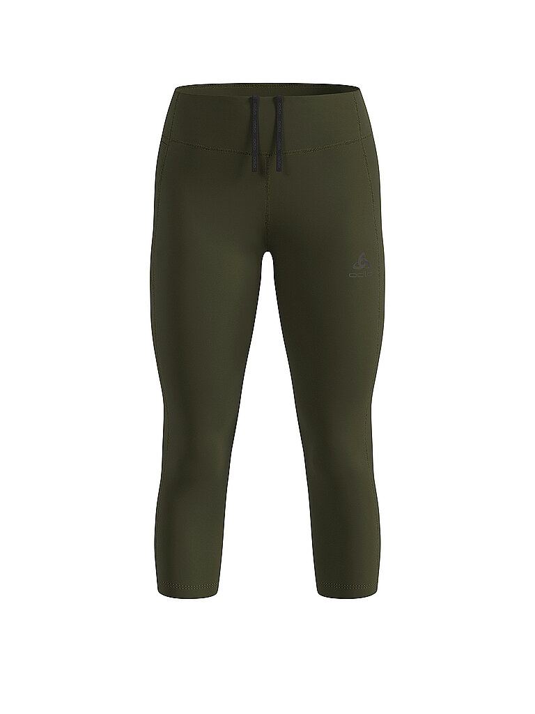 Collant de course 3/4 Essentialss olive S