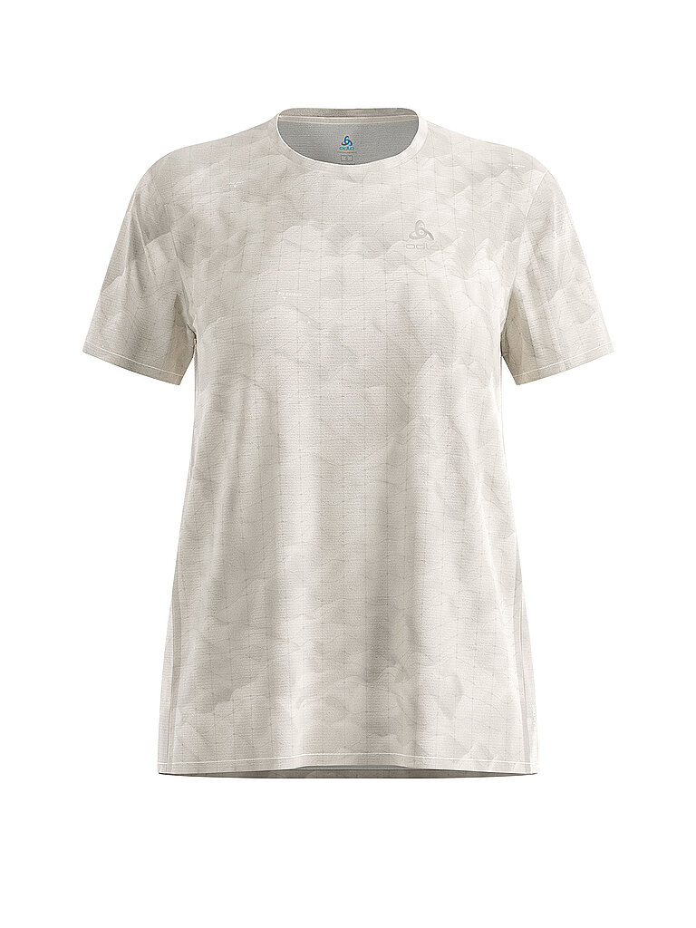 T-shirt de runnings Zeroweight Chill-Tec Print beige L