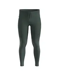 ODLO | Collant de course pour homme Zeroweight Warm Reflective 2.0 | Vert foncé