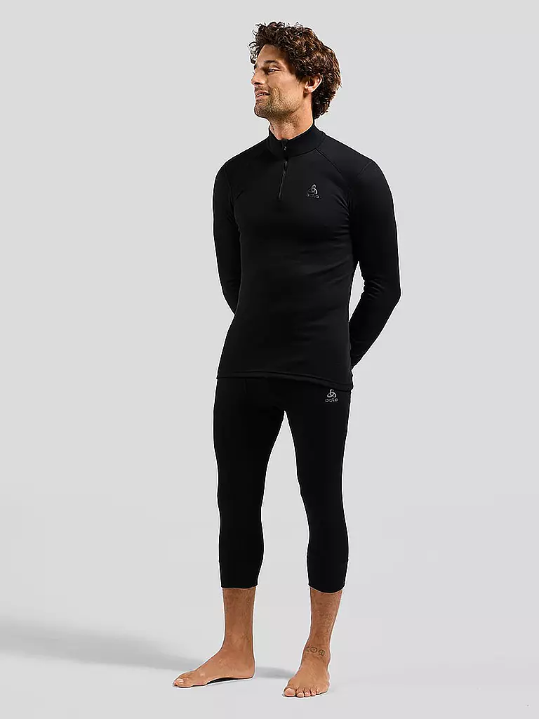 ODLO | Collant de sport 3/4 homme ACTIVE WARM ECO Base Layer | Noir