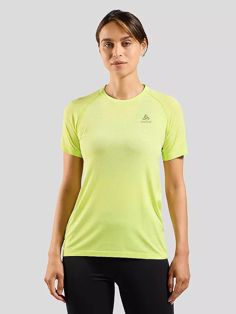 ODLO | Damen Laufshirt Essentials Seamless | Jaune