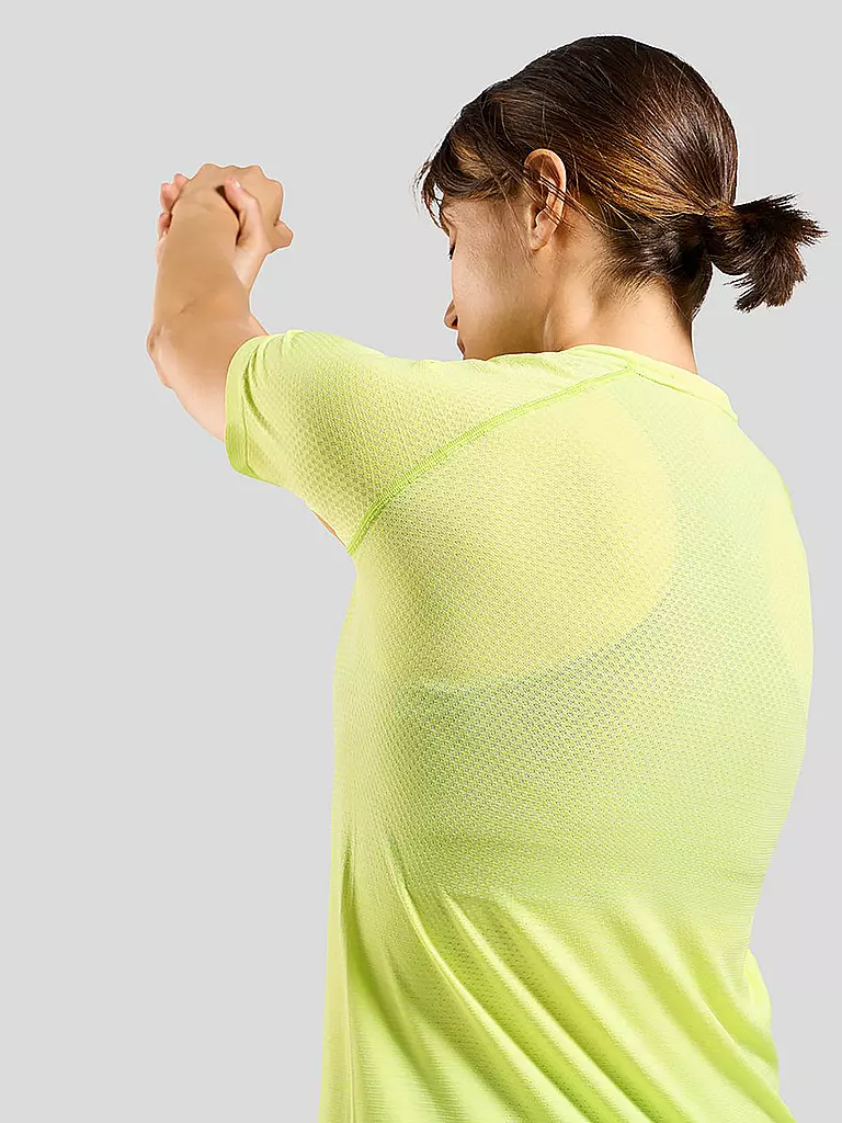 ODLO | Damen Laufshirt Essentials Seamless | Jaune