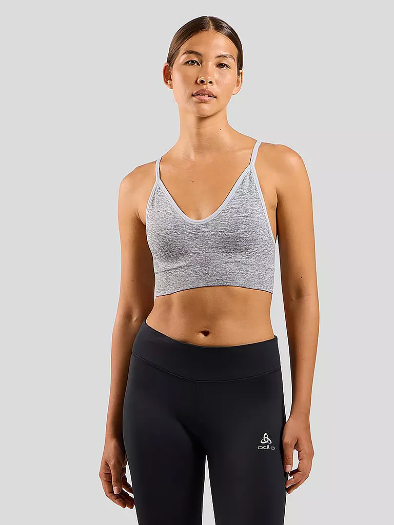 ODLO | Damen Sport-BH Padded Seamless Soft 2.0 Low Support | Gris