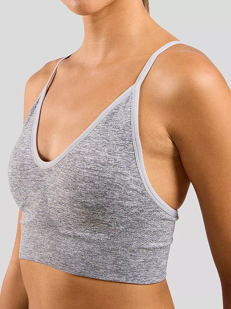 ODLO | Damen Sport-BH Padded Seamless Soft 2.0 Low Support | Gris
