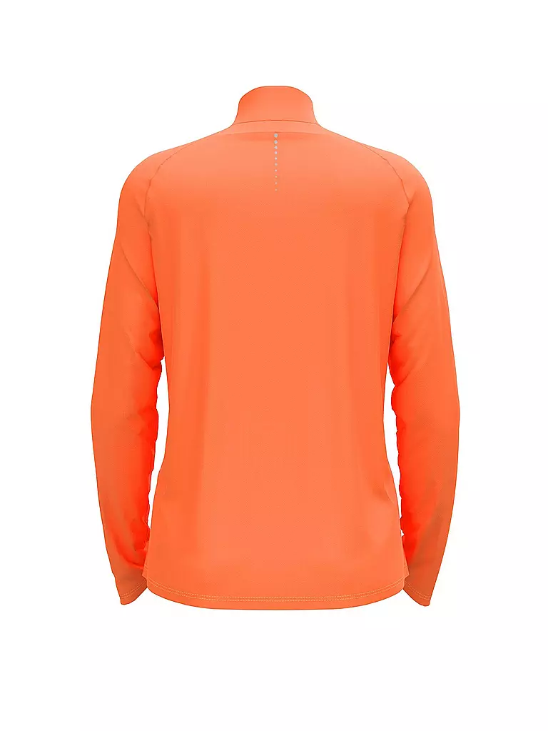 ODLO | Damen Unterzieh Zipshirt Essentials Ceramiwarm | Orange