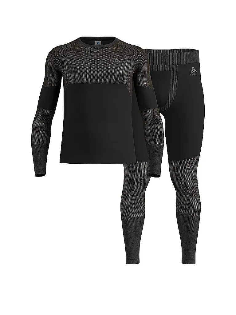 ODLO | Ensemble de sous-vêtements longs Fundamentals Performance pour hommes | Noir