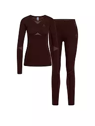 ODLO | Ensemble de sous-vêtements techniques pour femmes Performance Fundamentals | Marron