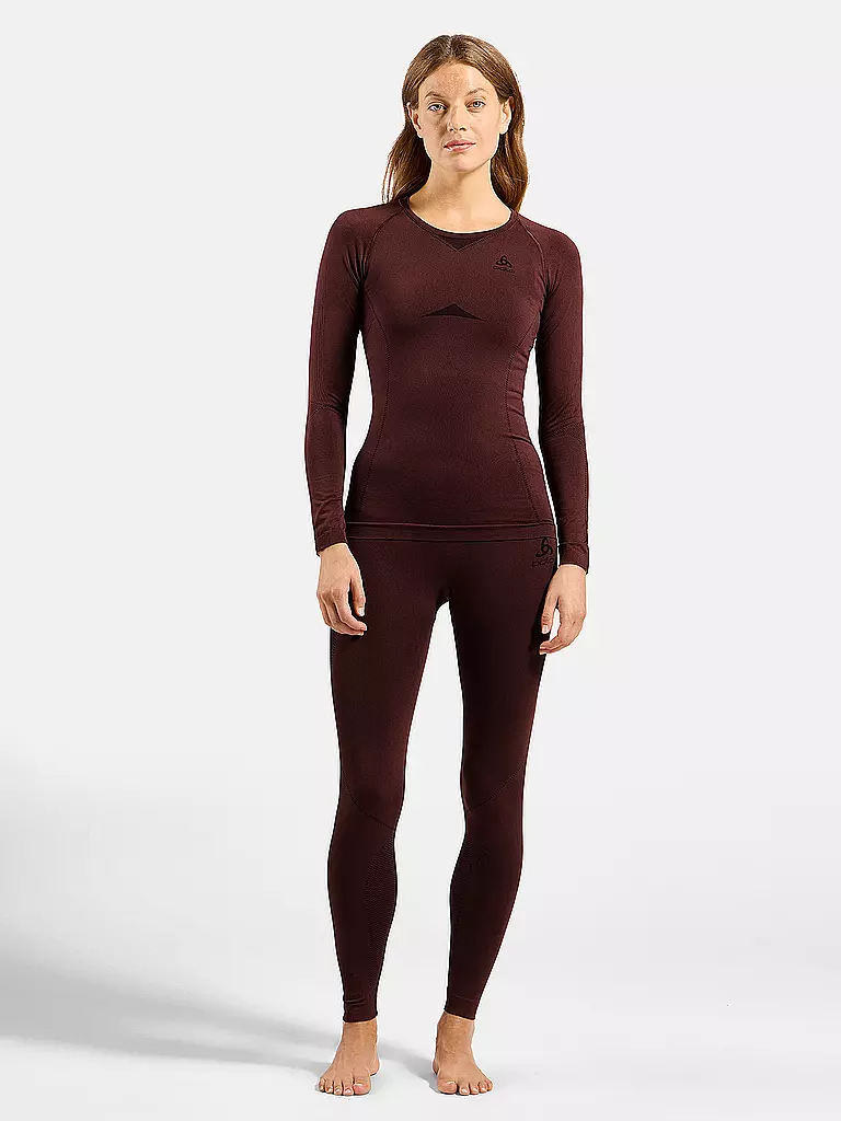 ODLO | Ensemble de sous-vêtements techniques pour femmes Performance Fundamentals | Marron